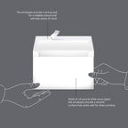 Amazon Basics A9 Blank Invitation Envelopes with Peel and Seal Closure, 5-3/4 x 8-3/4 Inches, White - Pack of 100