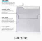 LUXPaper A7 Invitation Envelopes | Peel & Press | 5 1/4" x 7 1/4" | Silver Metallic | 80lb. Text | 50 Qty