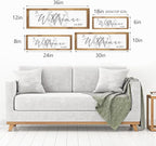 Last Name Signs for Home, Personalized Wall Decor, Monogram Gifts, Framed Wooden Family Name Sign for Home Decor, Custom Wood Signs, Established Signs