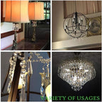 H&D HYALINE & DORA 20PCS 55mm Clear Chandelier Icicle Crystal Prisms Lamp Decoration