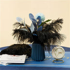 NEWONG 30pcs Black Ostrich Feathers Natural Bulk 9-12inch(23-30cm) Vase Craft Wedding Home Party Centerpieces Christmas Day Decoration