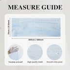 Artoid Mode Pearl Blue Gauze Table Runner 120 Inch 10FT, Seasonal Sheer Dining Holiday Wedding Birthday Baby Shower Table Decor for Home Party