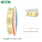 0.8 mm/20 Gauge Copper Wire for Jewelry Making, 7.5FT Copper Beading Craft Wire for Jewelry/Weaving/DIY Crafting/Planting, Color-Retaining [2.3 M, Light Golden]