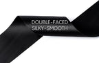 Black Satin Ribbon 2.5 Inch Double-Faced Wide Ribbon 25 Yards for Gift Wrapping Crafts Flower Bouquet Invitations Holiday Decorating