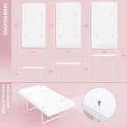 3 Pieces Cupcake Stand Holder, White Acrylic Dessert Table Display Set with Iron Support Legs for Birthday Candy Bar Décor Weddings, Parties Events