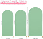 6.6FT Wedding Arch Covers Arch Backdrop Cover Arch Stand Covers Set Arch Cover Spandex Fabric Stretchy Backdrop for Wedding Birthday Party Decoration Baby Shower (Mint Green)