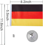 Germany Flag German Flags, Small Mini German Desk Flag, Used for Table Office Classroom Home Patriotic Events Decorations