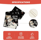 Artoid Mode Black Snowman Snowflake Let it Snow Winter Table Runner, Christmas Kitchen Dining Table Decoration for Home Party Decor 13x90 Inch