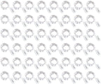 CYLAPEX Pack of 48 Cool White Fairy Lights String Battery Operated Fairy Lights, 3.3ft 20 LEDs Firefly Lights Silver Coated Copper Wire Lights for DIY Decor Christmas Decoration Costume