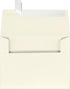 LUXPaper A7 Invitation Envelopes | Peel & Press | 5 1/4" x 7 1/4" | Natural Linen | 80lb. Text | 250 Qty