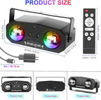 Disco Lights Disco Ball, Sound Activated Party Light with Roating Disco Ball,Star Projector,Ocean Light and Laser Lights for Party DJ KTV Club Wedding Festivals Stage Dancing Christmas
