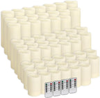 60-Pack LED Flameless Candles with Remote Control - Perfect for Home, Parties, and Special Occasions - Create a Magical Ambiance Effortlessly(Three Sizes)