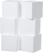 Crafare 4x4x4inch Square Foam Blocks 6 Pack Polystyrene Foam Cubes for Craft Arts School Projects Sculptures Floral Arrangements Modeling and Centerpieces
