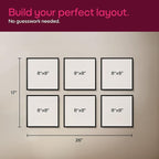 Mixtiles Official - Custom Photo Tiles - Personalized Printed Photos - Magnetic Wall Frames - Adhesive Sticker, No Nails - Various Sizes and Frames - 8x8-tiles-Tile - Canvas Frame