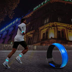 Rechargeable LED Armband for Running(2 Pack), Light Up LED Armband, High Visibility Reflective Running Gear for Night Safety, Running Lights for Running Walking Cycling