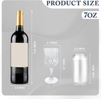 Plastic Wine Glasses，Plastic Goblets Vintage Style Cordial Drinking Glasses for Wedding Reception, Grand Event Party Supplies (100, transparent)
