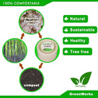 GreenWorks 7 inch and 9 inch Heavy-duty Compostable Plates (each 50 Count), 100 Count Unbleached Disposable Paper Plates