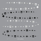 Silver Black 10th Birthday Decorations Number 10 Circle Dot Twinkle Star Garland Metallic Hanging Streamer Backdrop for Girls Boys Double Digits Ten Years Old Birthday 10th Anniversary Party Decor