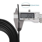 Fashewelry 65.6 Feet 3.5mm Aluminum Wire Black Bendable Metal Craft Wire for Beading Jewelry Craft Making