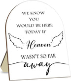 Memorial Gifts for Table Sign, We Know You Would Be Here Today Sign with Stand, Wooden Wedding Decor Sign, Loving Memory Sign for Ceremony and Reception 9 * 11IN