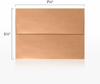 LUXPaper A7 Invitation Envelopes | Peel & Press | 5 1/4" x 7 1/4" | Copper Metallic | 80lb. Text | 500 Qty