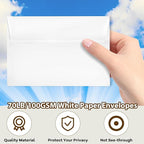 gisgfim 1000 Pcs A4 Envelopes with Self Adhesive 4.25x6.25 In White Invitation Envelopes for 4x6 Cards Printable Mailing Mailers Bulk for Wedding Baby Shower Postcard Photo Thank Notes Greeting Card