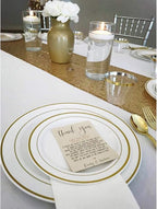 Eternal Beauty Gold Table Runner for Wedding, 5PCS-12x108 Sequin Table Runner Decorations for Birthday Parties, Banquets, Graduations,Christmas
