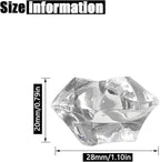 Fake Ice Rocks, 140PCS Big Acrylic Rocks Plastic Diamonds, Vase Fillers Table Scatter