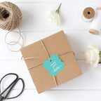 Andaz Press Fully Personalized Collection, Fancy Frame Square Gift Tags, Custom Made Any Name, Your Text Here, 24-Pack, for Presents, Gifts, Favors, Boxes, and Treat Bags