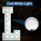 Marquee Letters 4 Feet Tall Large Light Up Letters Baby Shower Decorations Wedding Engagement Proposal White Party Decorations Marry Me Sign Big Cardboard Backdrop L