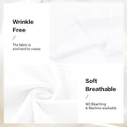 VOK White Wedding Arch Draping Fabric Chiffon Fabric, 29in x 18Ft 2 Panels Sheer Chiffon Outdoor Curtain for Wedding Ceremony Birthday Party Decoration (White,2 Panel)