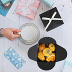 Small Black Boxes for Gifts, 10 PCS Premium Gift Box with Ribbon for Thanksgiving, Anniversaries, Party, Birthday, Graduations, and More(4.75” x 4.75” x 3.53”)