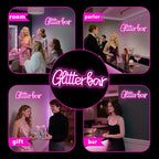 Glitter Bar Neon Sign,Bar Signs for Home Bar Decor,Led Bar Sign for Wedding,Birthday Party,Music Festival,Bachelor Party,Halloween, Christmas Decoration,Best Gift for Boys and Girls