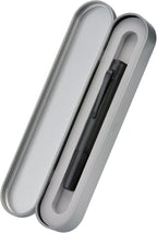 Hongdian M2 Black Forest Mini Fountain Pen, Medium Soft Nib & Sleek Shape Aluminium Short Pocket Travel Pen (Matte Black)