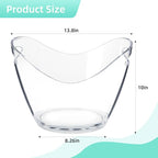 Large 8L Party Beverage Bucket, Acrylic Ice Bucket for Cocktail Bar, Cooler for Champagne, Red Wine or Beer, Food Grade, Suitable for Home Parties, Bars and Outdoor