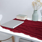 2 Pack Cheesecloth Table Runner 10Ft Christmas Gauze Boho Table Runners for Wedding Decor Bridal Shower Decorations Baby Shower Party(35" x 120")