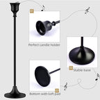 Candlestick Holders,Taper Candle Holder for Candlesticks Black Candelabra Candle Holder Vintage Candle Stick Candle Holders for Fireplace Party Dining Home