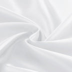 KKJIAF 1 Pack 60 Inch / 5ft Round Table Cloth, White Overlay Round Satin Table Cover, Silky Satin Dining Tablecloths for Wedding Buffet Parties Banquet Decoration