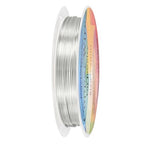 0.7 mm/21 Gauge Copper Wire for Jewelry Making, 10.2FT Copper Beading Craft Wire for Jewelry/Weaving/DIY Crafting/Planting, Color-Retaining [3.1M, Bright Silver]