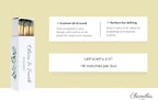 Custom Matchboxes - Set of 10 - Personalized - 2" Inch Long - Colorful Matchsticks - Weddings – Wedding Favor - Matchboxes, Custom Matchbox (2" Matchsticks, Wedding Design #5)