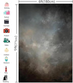 6x9ft Fabric Abstract Backdrop for Photography Vintage Portrait Old Master Background for Studio Prop