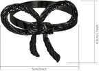 Pack of 6 Napkin Rings Alloy Hollow Out Flower Napkin Holder Dinning Table Napkin Ring for Dinner Parties Wedding Banquet Table Setting Family Gatherings Table Decor（Black，6）