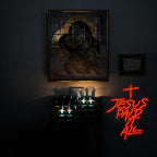 Jesus Paid It All Neon Sign Red Cross Neon Light for Wall Decor Dimmable Jesus Cross LED Light Up Sign for Christian Church Christams Home Wedding Decor Birthday Gifts(16.7 * 12.8In)