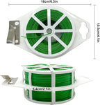 656ft (200m) Twist Ties, Garden Plant Ties with Cutter, Reusable Multifunctional Plant Ties, Fixing Vines Plant Support for Gardening Home Office(Green)