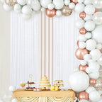 ShinyBeauty White Sequin Photo Backdrop 4x10FT (120") - Sparkly Glitter Photography Background 2 Panels for Christmas, Halloween, Xmas, Birthday Party Studio Decor - Premium Durable Event Backdrops