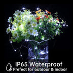 16 Pack Led Fairy Lights Battery Operated String Lights 10 Feet 30 LED Waterproof Twinkle Lights Mason Jar Lights Silver Wire Firefly Lights for Christmas Party Wedding Patio White