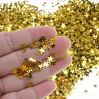 Gold Star Confetti - 60g (2.11OZ) Shiny Gold Table Confetti for Weddings, Parties, Celebrations – Biodegradable Glitter Star for Tables, Cards, Photo Backdrops