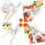 Leize Pruning Shears, Gardening Hand Pruner, Floral Shears, Strong Pruner for Flowers, Branches and Leaves (LightBlueB)