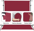 Wine Red Photography Backdrop for Photoshoot, Photo Backdrop Curtain, Perfect Burgundy Backdrops for Party Portrait Photoshoots Video Studio 8FTx10FT