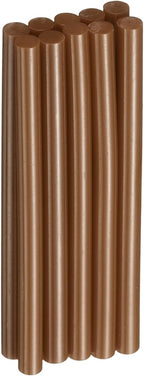 HARFINGTON 10pcs Hot Glue Sticks 0.28" Dia x 3.94" Long EVA Mini Hot Melt Adhesive Glue Stick for Hot Melt Gun Wood Plastic Glass Flowers Fabrics Foam, Brown